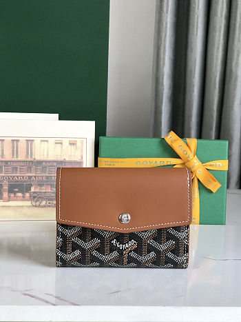 Colestore Goyard  Saint-Gabriel wallet Black and Tan 12×2.5×9.3 cm