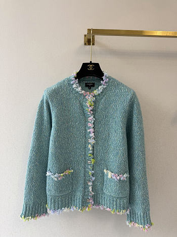 Colestore Chanel Fall Winter 2026   Jacket   Mixed Fibers Mint Green 