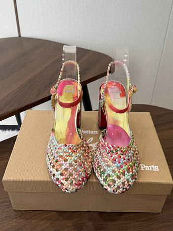 Colestore Christian Louboutin Jane Pump Nandina 85 mm Pumps - Botanica printed crepe satin - Multicolor 