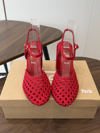 Colestore Christian Louboutin Jane Pump Nandina 85 mm Pumps - Crepe satin - Grapefruit