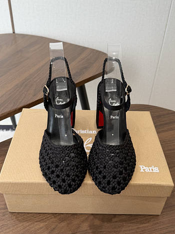 Colestore Christian Louboutin Jane Pump Nandina 85 mm Pumps - Crepe satin - Black