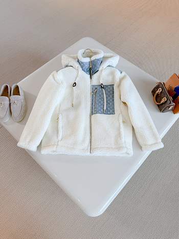 Colestore Louis Vuitton LV Ski Monogram Accent Fleece Jacket