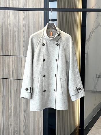Colestore Brunello Cucinelli Virgin Wool Cashmere Pea Coat