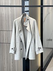 Colestore Brunello Cucinelli Virgin Wool Cashmere Pea Coat - 5