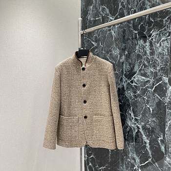 Colestore Loro Piana Spagna Single-Breasted Wool and Silk Sweater Jacket