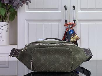 Colestore Louis Vuitton Rush Bumbag Khaki Green Monogram Surplus Jacquard 30 x 15 x 8 cm