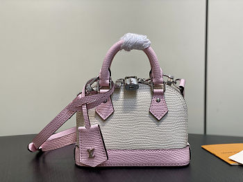 Colestore Louis Vuitton Nano Alma White Pink 18 x 12 x 8 cm