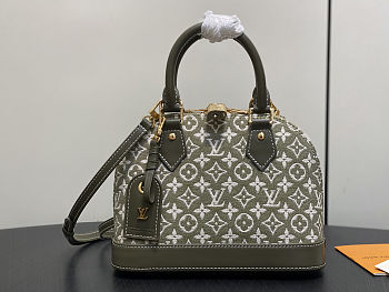 Colestore Louis Vuitton Alma BB Vert Jura Jacquard textile 23.5 x 17.5 x 11.5 cm