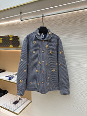 Colestore Louis Vuitton Embellished Workwear Jacket Indigo - 1